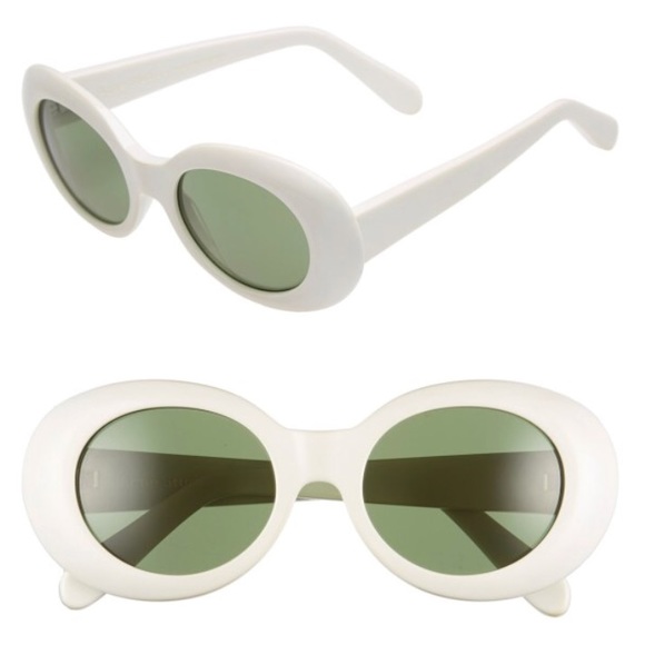 acne studios white sunglasses
